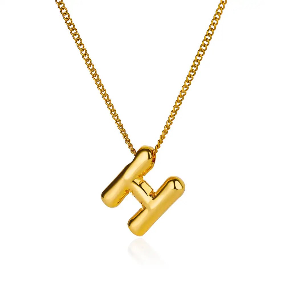 Charm Alphabetica Stainless Steel Necklace