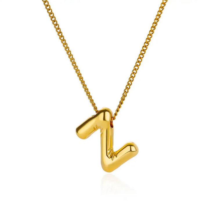 Charm Alphabetica Stainless Steel Necklace