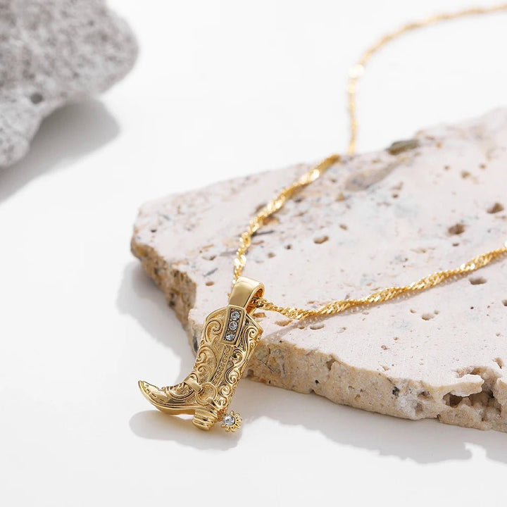 Cowboy Boot Necklace
