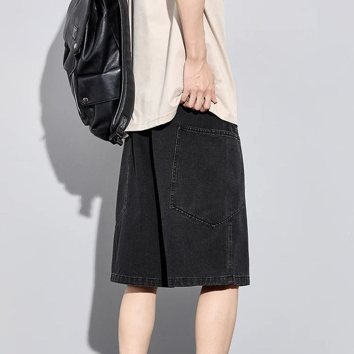 Civic Stitch Denim Shorts