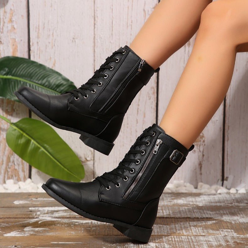 Raven Leather Boots