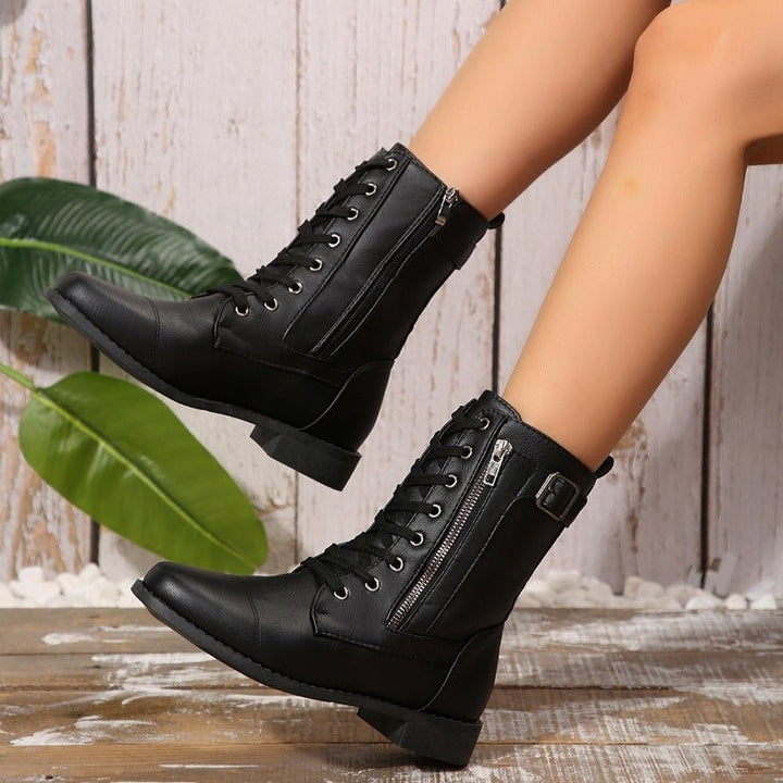 Raven Leather Boots