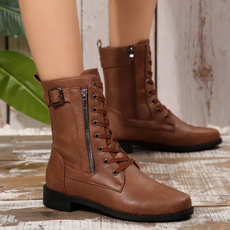 Raven Leather Boots