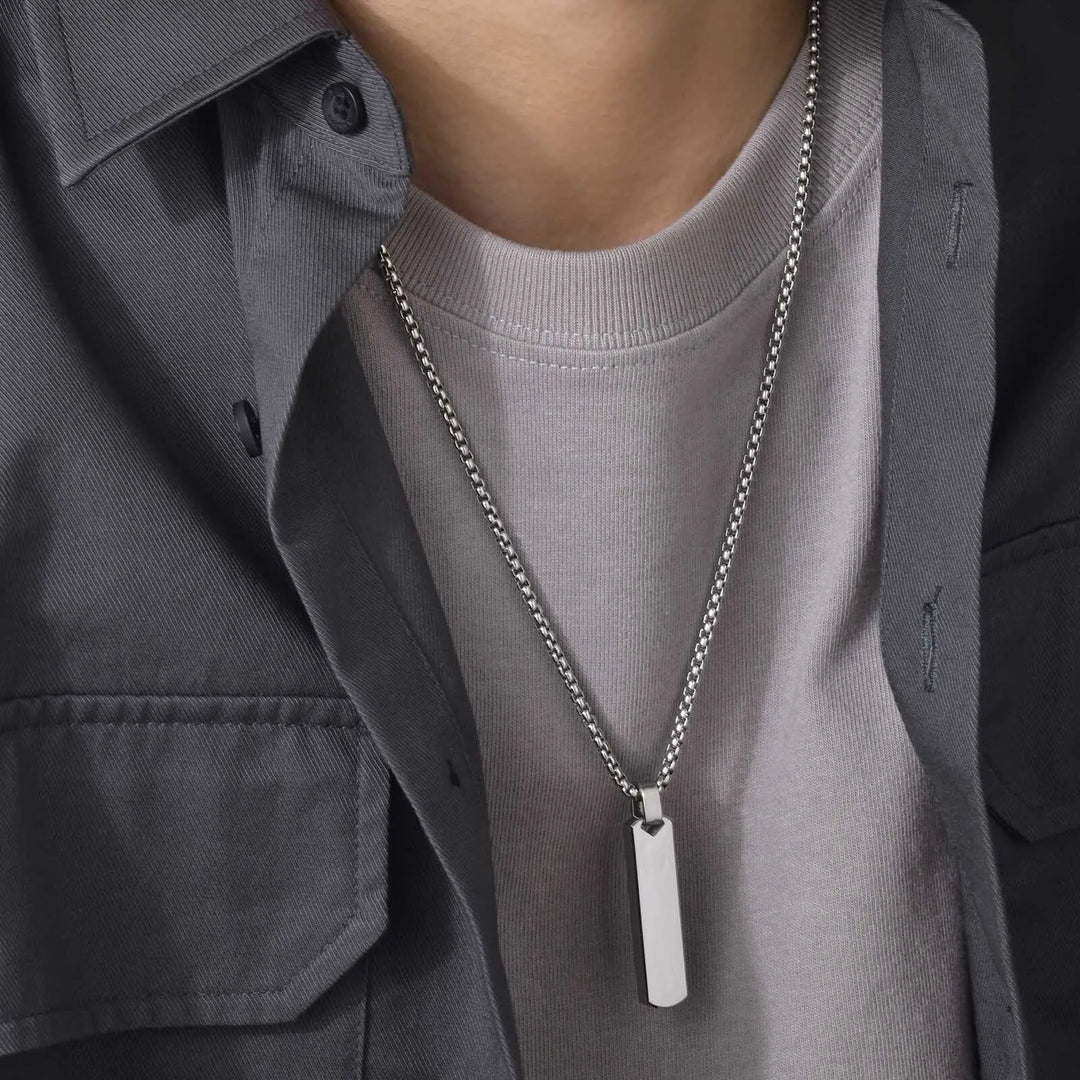 Stainless Steel Bar Necklace