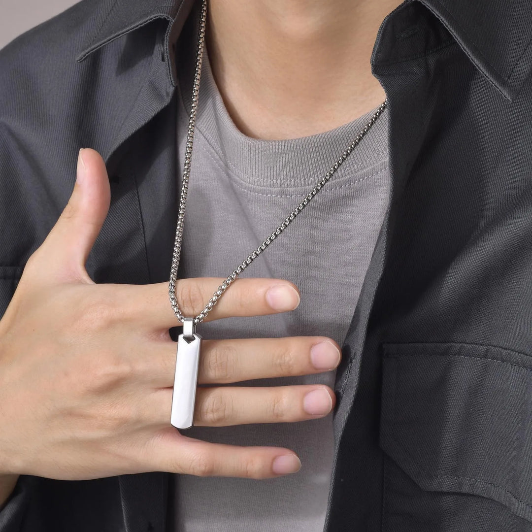 Stainless Steel Bar Necklace