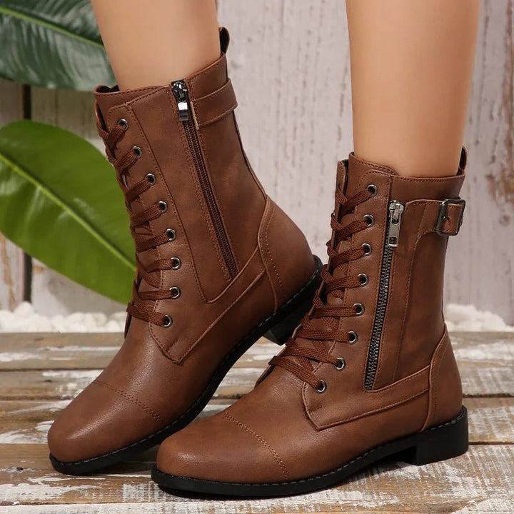Raven Leather Boots