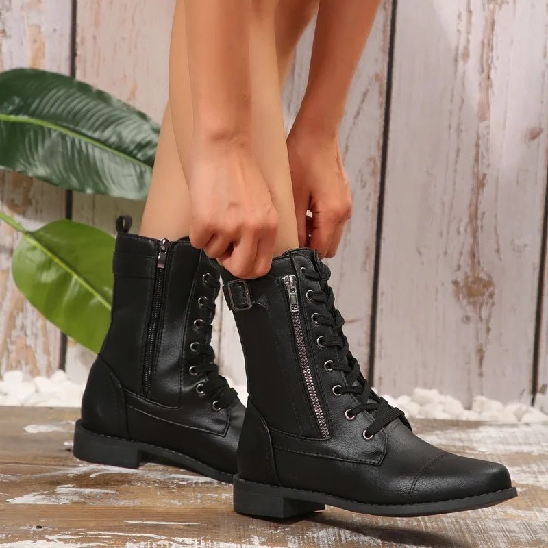 Raven Leather Boots