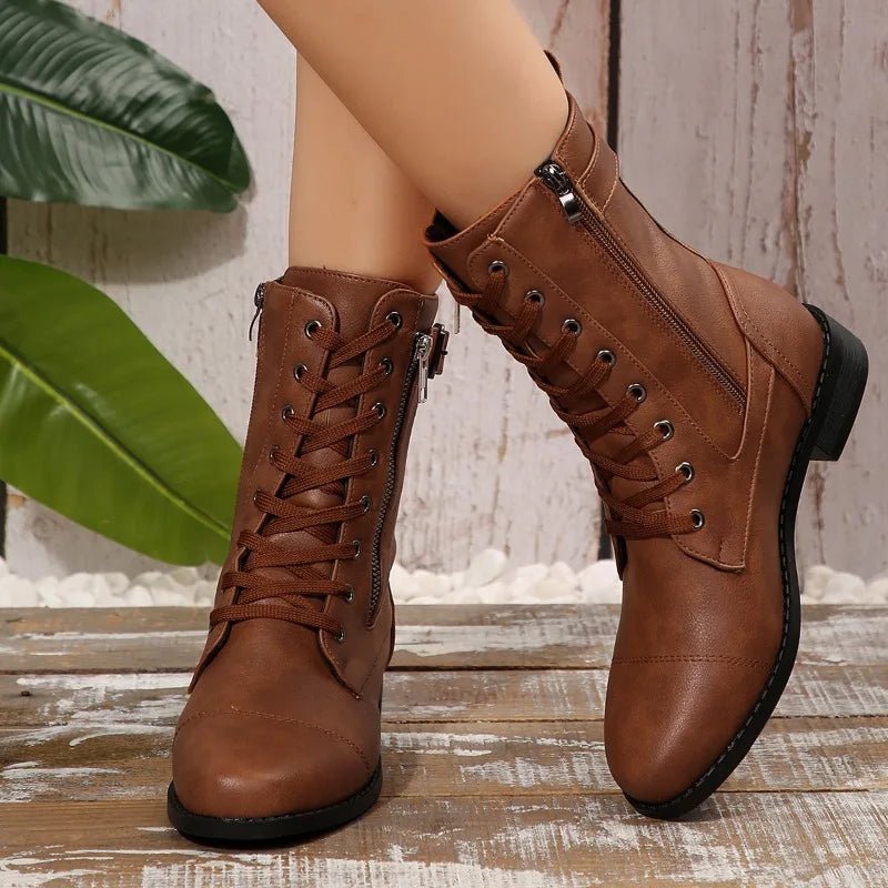 Raven Leather Boots