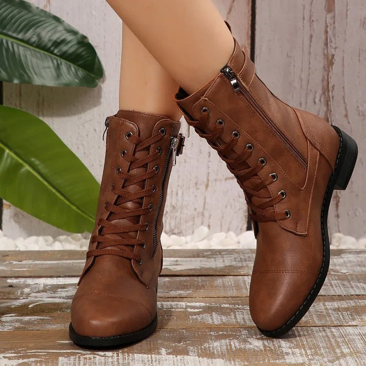 Raven Leather Boots