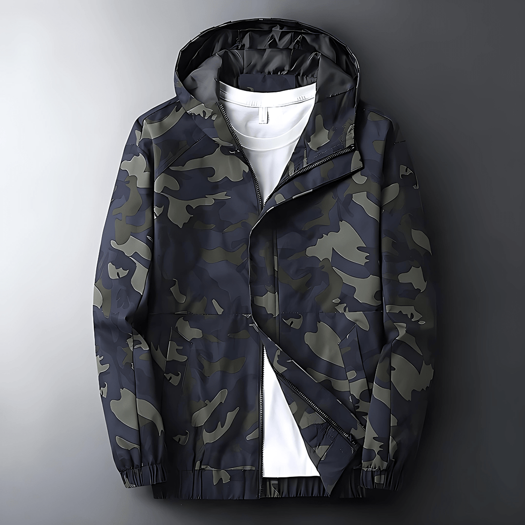 Camo windbreaker